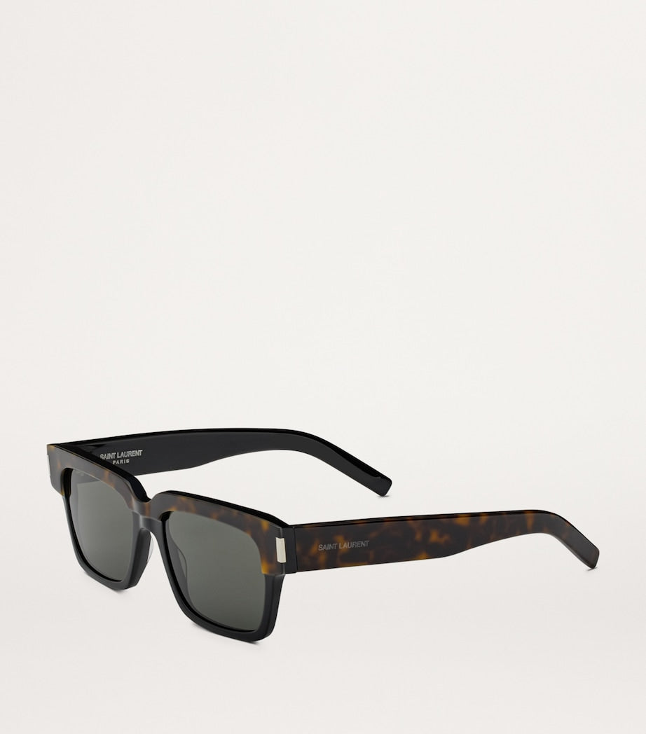 Saint Laurent rectangular Wellington sunglasses recycled acetate - British product