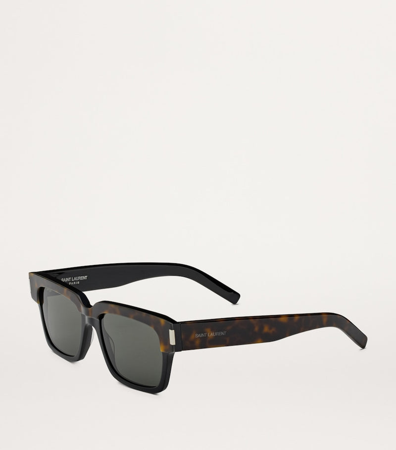 Saint Laurent rectangular Wellington sunglasses recycled acetate - British product