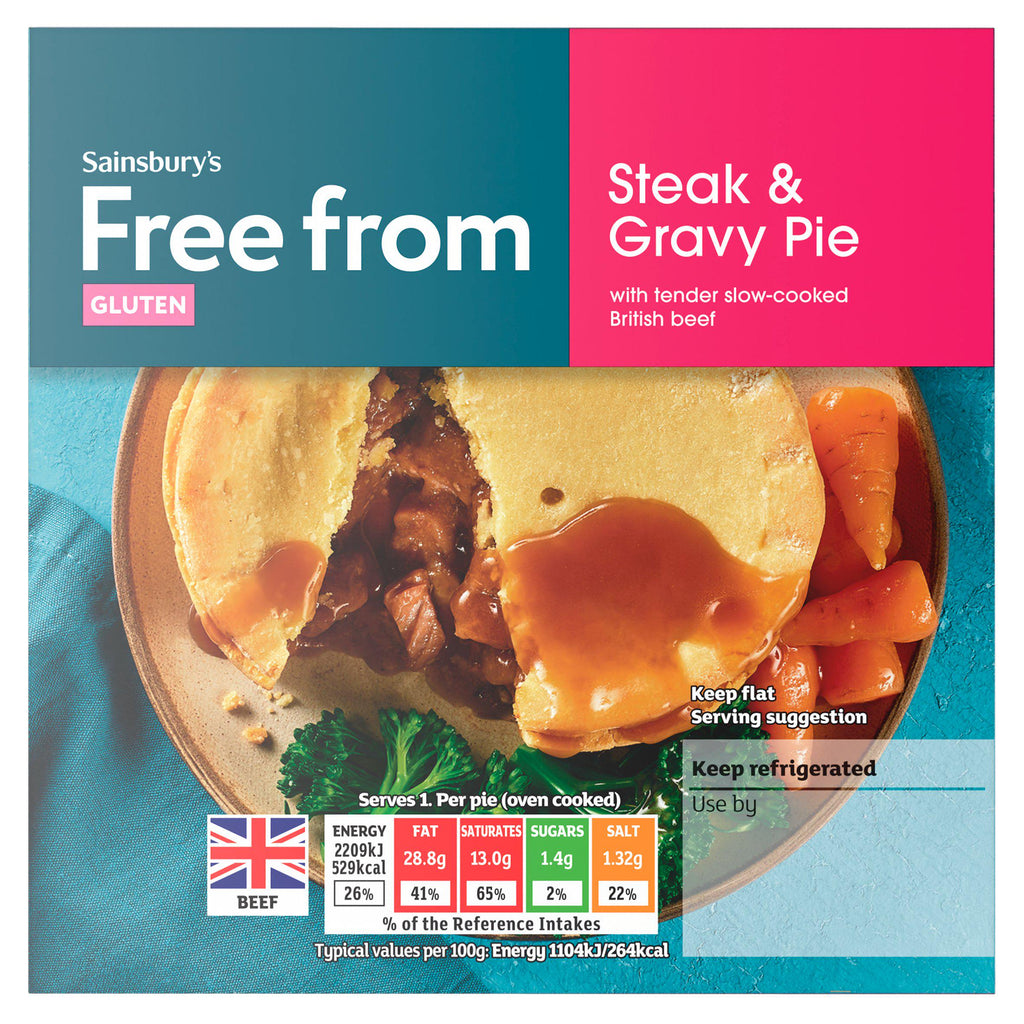 Sainsbury's Free From Steak & Gravy Pie 200g