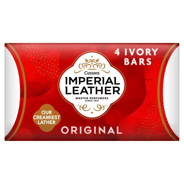 Imperial Leather original bar soap 90g x 4 imported from the UK