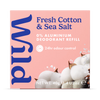 WILD deodorant refill Fresh Cotton & Sea Salt 40g, UK version