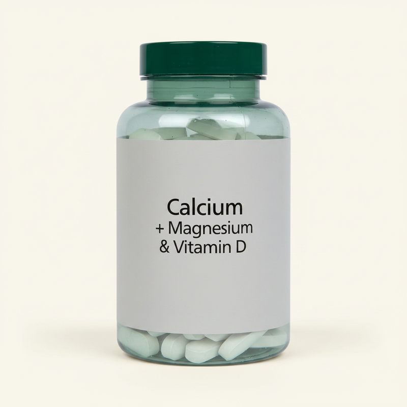 Holland Barrett Calcium Magnesium Vitamin D Tablets 120 count, UK version
