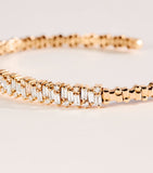 Suzanne Kalan rose gold diamond bangle (British brand)