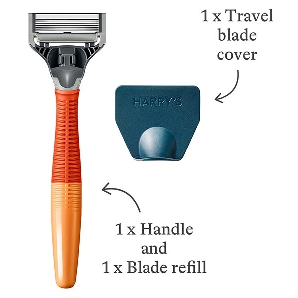 Harry's Truman Razor + 5 Blades - Bright Orange GOODS Superdrug   