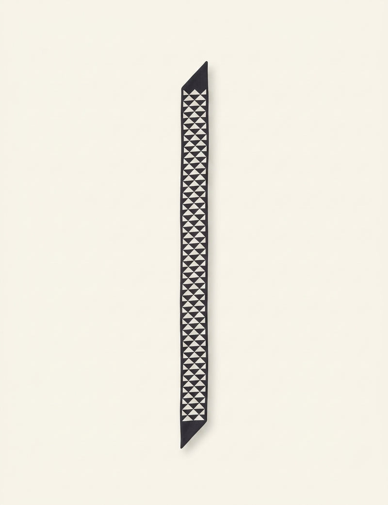 Prada silk tie triangle print 85cm - British product