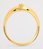 L'Atelier Nawbar yellow gold diamond stackable ring (British brand)