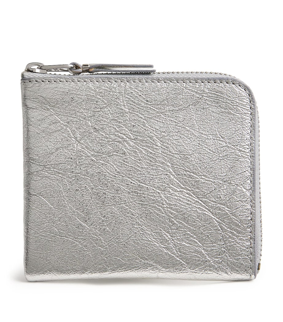 Comme des Garçons small leather half-zip wallet, UK version