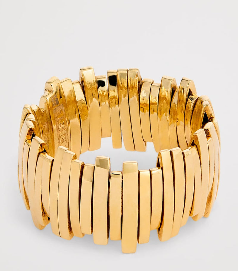 Suzanne Kalan Golden Jagged band ring in yellow gold, UK version