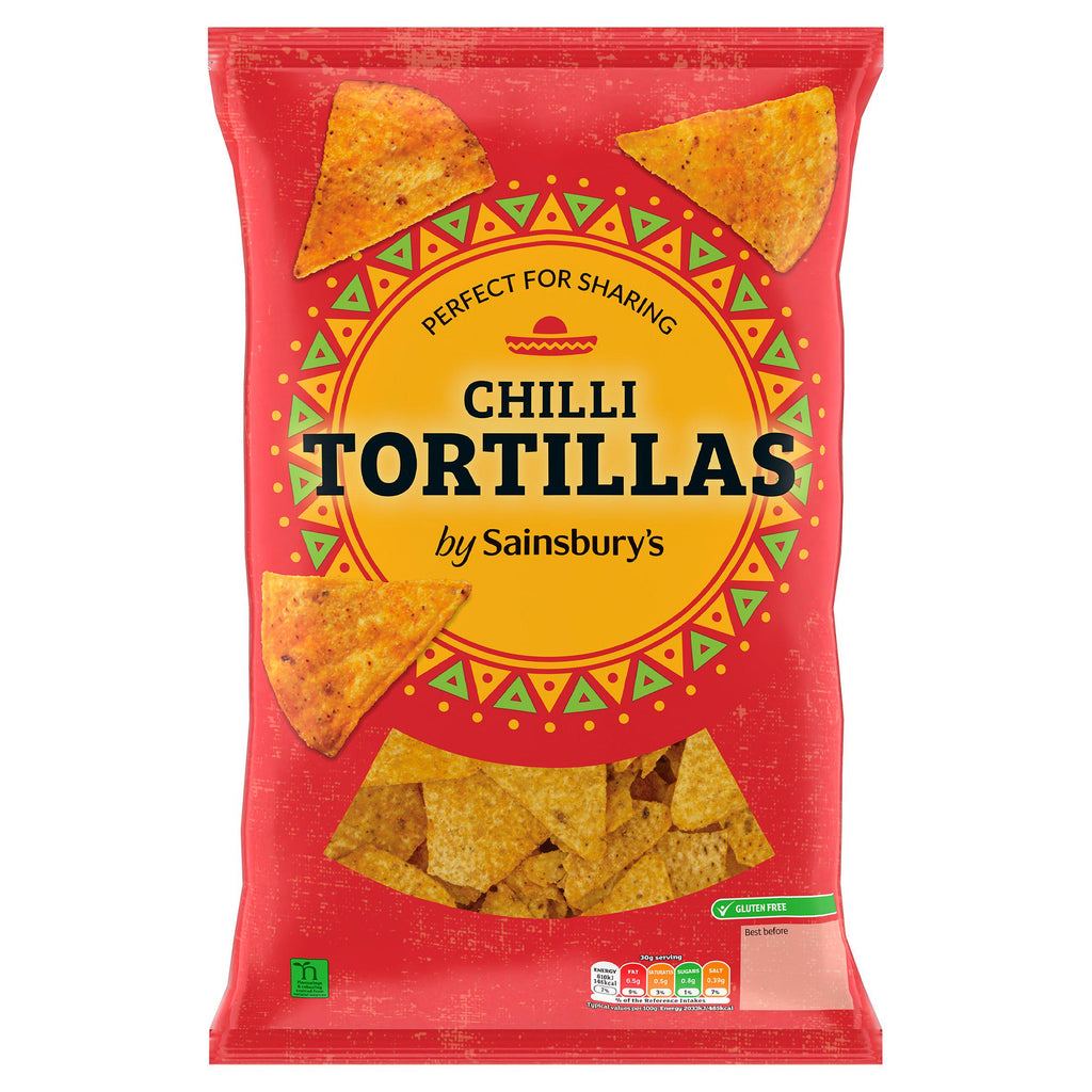 Sainsbury's Tortilla Chips Chilli  200g