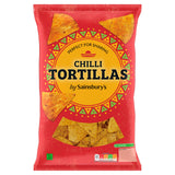 Sainsbury's Tortilla Chips Chilli  200g FOOD CUPBOARD Sainsburys   