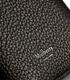 Mulberry grained leather passport holder with slimline design, imported from the UK