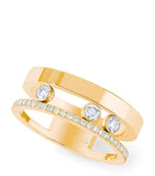 Messika Move Romane yellow gold diamond ring 0.31ct (British brand)