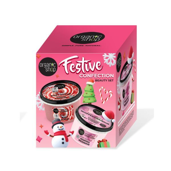 Organic Shop festive confection gift set 250ml each, imported from the UK