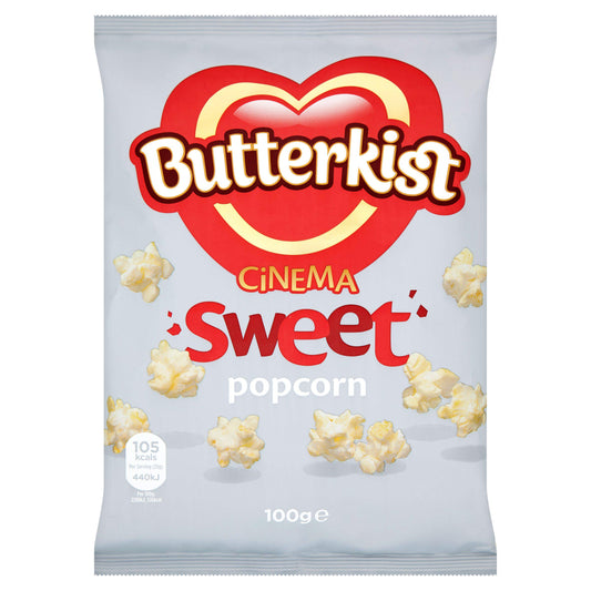 Butterkist Popcorn Sweet Cinema Style 100g gluten free Sainsburys   
