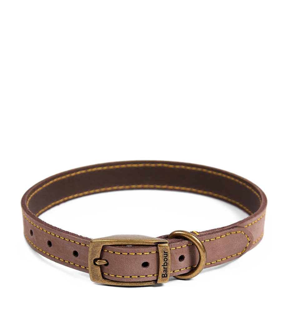 Barbour leather dog collar for dogs, UK version