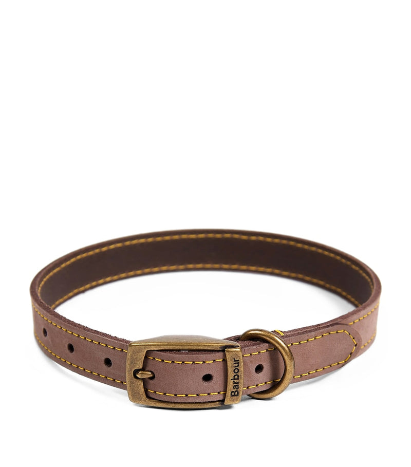 Barbour leather dog collar for dogs, UK version