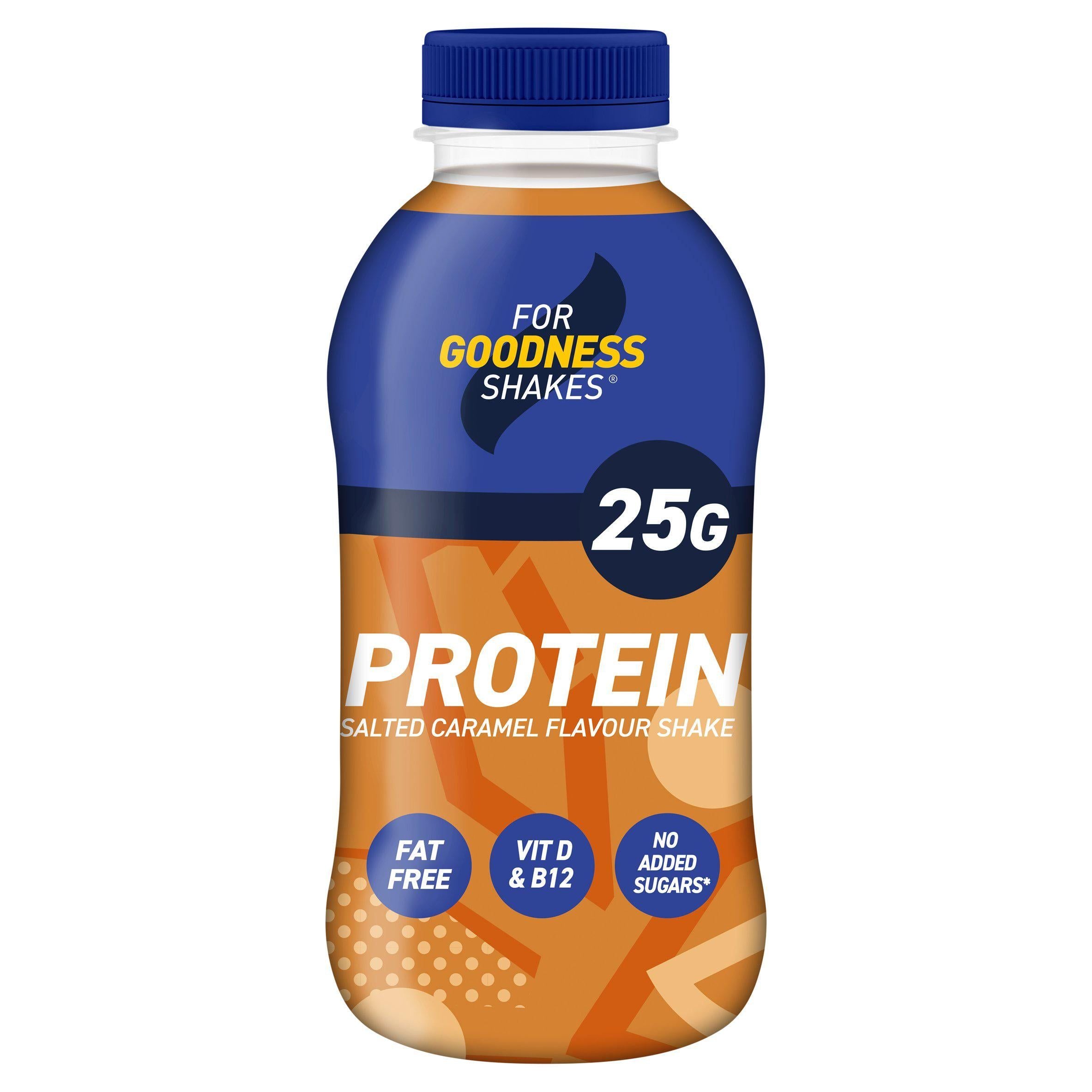 For Goodness Shakes Protein Salted Caramel Flavour Shake 435ml All Sainsburys   