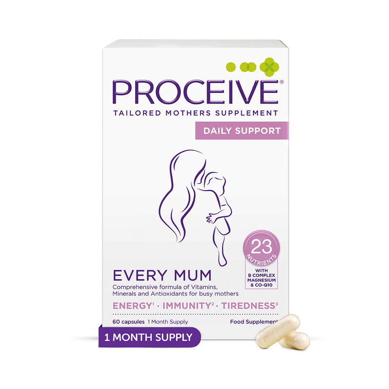 Proceive Every Mum Multivitamin Capsules 60, imported from the UK