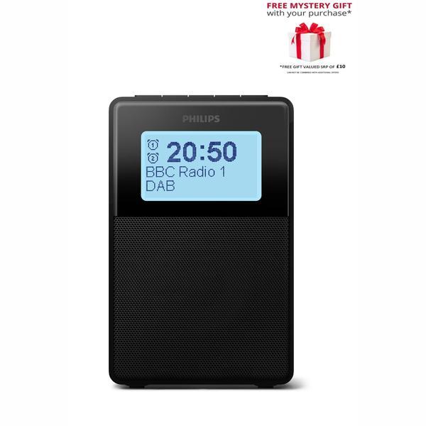 Philips TAR5100 clock radio black, UK version