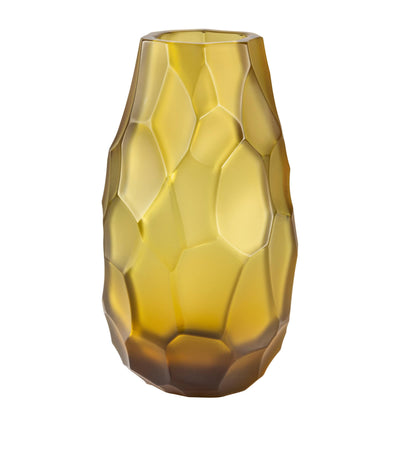 Harrods Lalique Small Crystal Silex Vase 14cm- Buy online at McGrocer