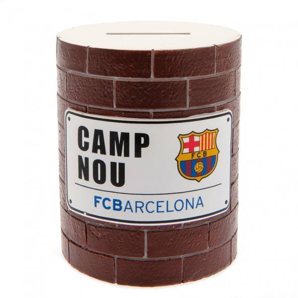 FC Barcelona Money Pot resin figurine 11.5cm, imported from the UK