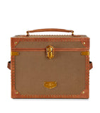 WOLF vegan leather trunk jewellery box with compartments (British brand)