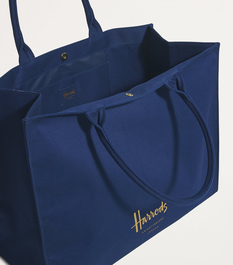 Harrods Large Cotton Logo Tote Bag, UK version
