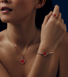 Chopard Happy Hearts bangle rose gold diamond, imported from the UK