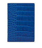 Smythson croc-embossed leather passport cover (British brand)