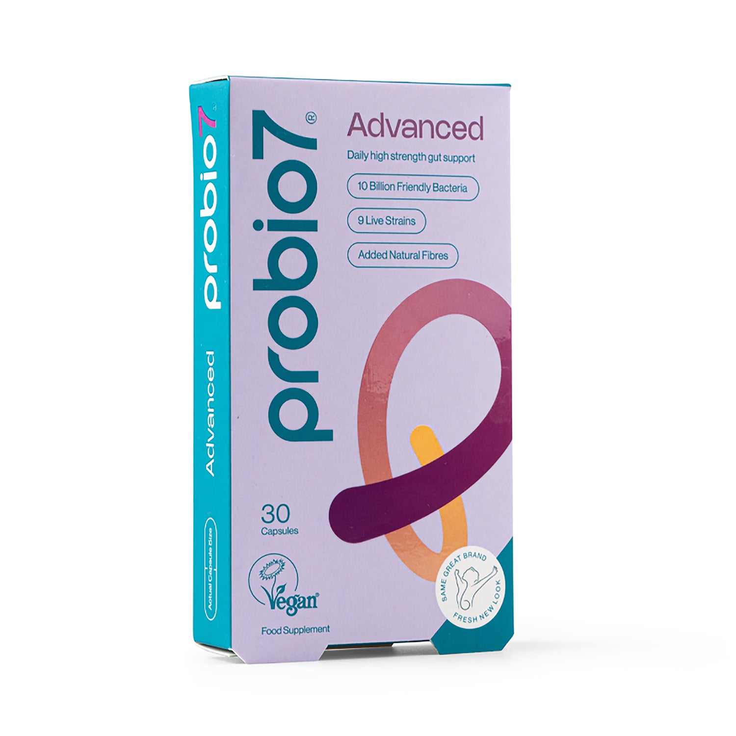 Probio7 Advanced Formula probiotic supplement 30 capsules, imported from the UK