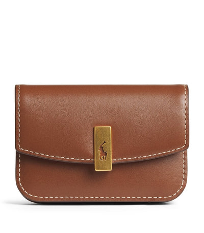 Harrods Polo Ralph Lauren Leather Flap ID Card Holder- Buy online at McGrocer