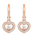 Chopard Happy Diamonds Icons earrings rose gold diamonds (British brand)