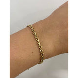 SVNX gold heart link bracelet in stainless steel - British product