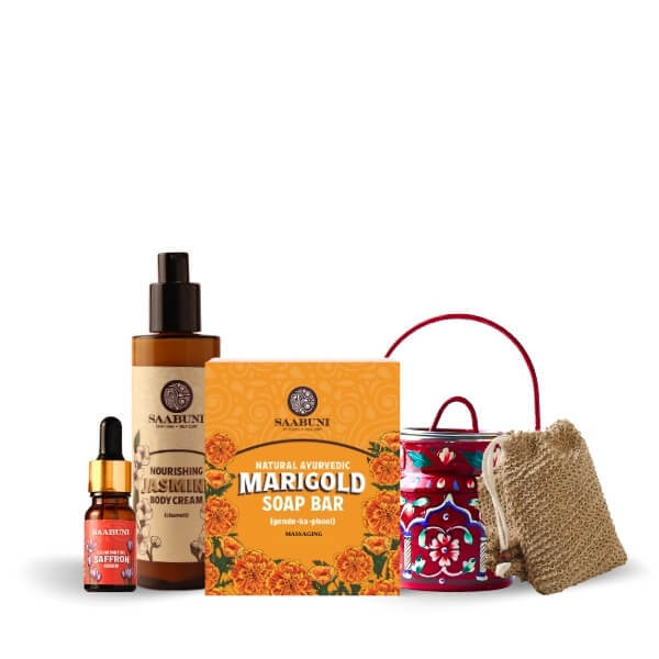 Saabuni Balancing and Refining Collection skincare set, imported from the UK