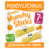 Kiddylicious Pumpkin Munchy Sticks Baby Snacks 4x4g