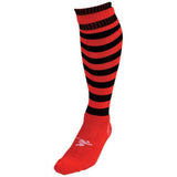 Precision Adult Pro Hooped Football Socks (7-12) GOODS Superdrug Red/Black  