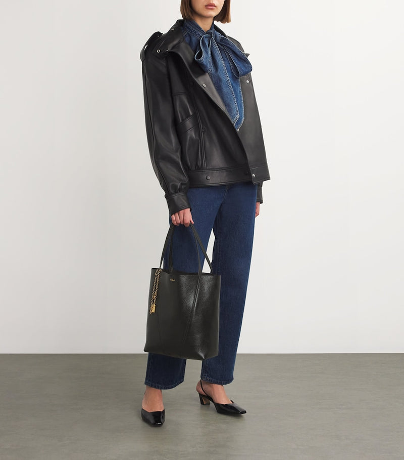 Chloé medium Spin Tote calfskin handbag, UK version