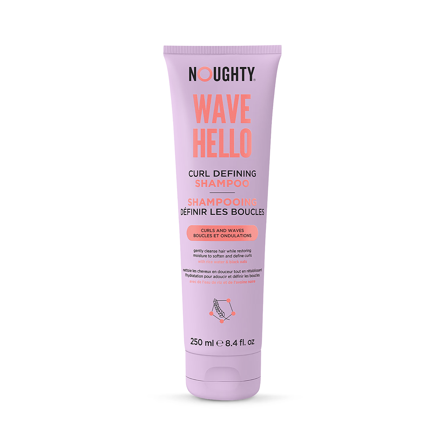 Noughty curl defining shampoo 250ml, imported from the UK