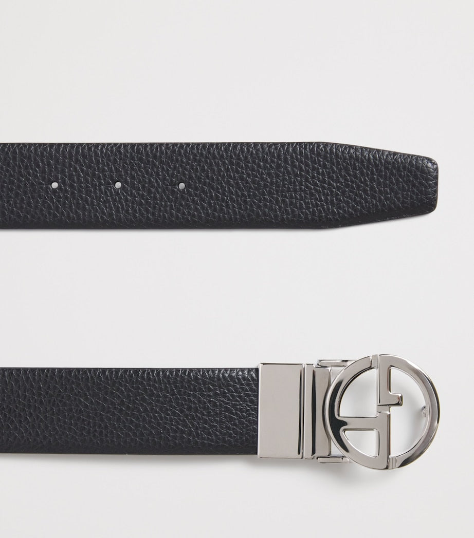 Giorgio Armani leather logo belt, imported from the UK