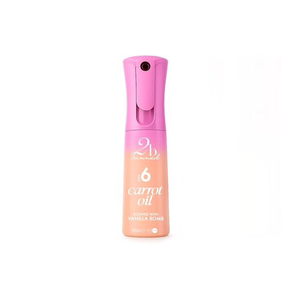 2bTanned Vanilla Bomb SPF6 carrot tanning oil (British brand)