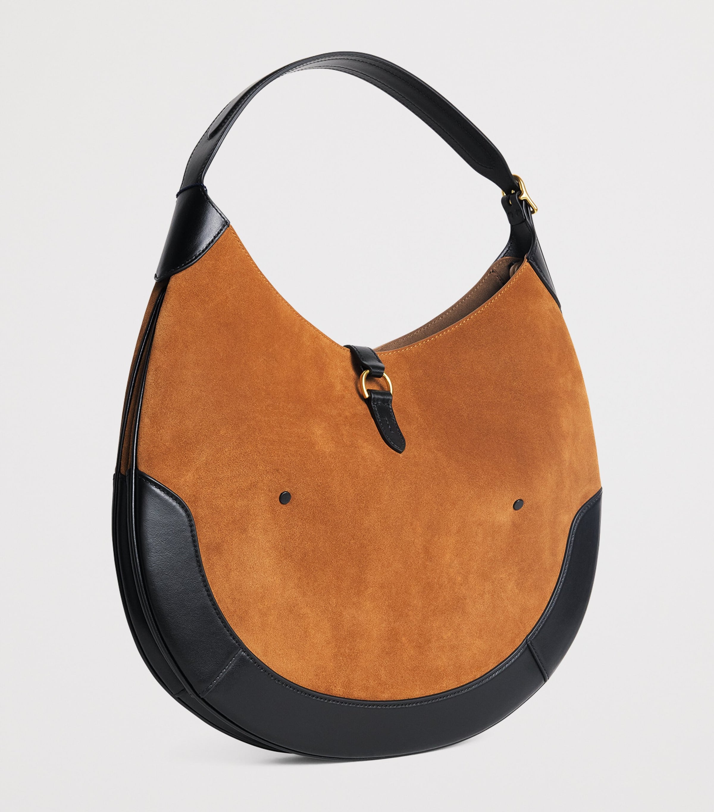 Polo Ralph Lauren large suede Polo ID shoulder bag, imported from the UK