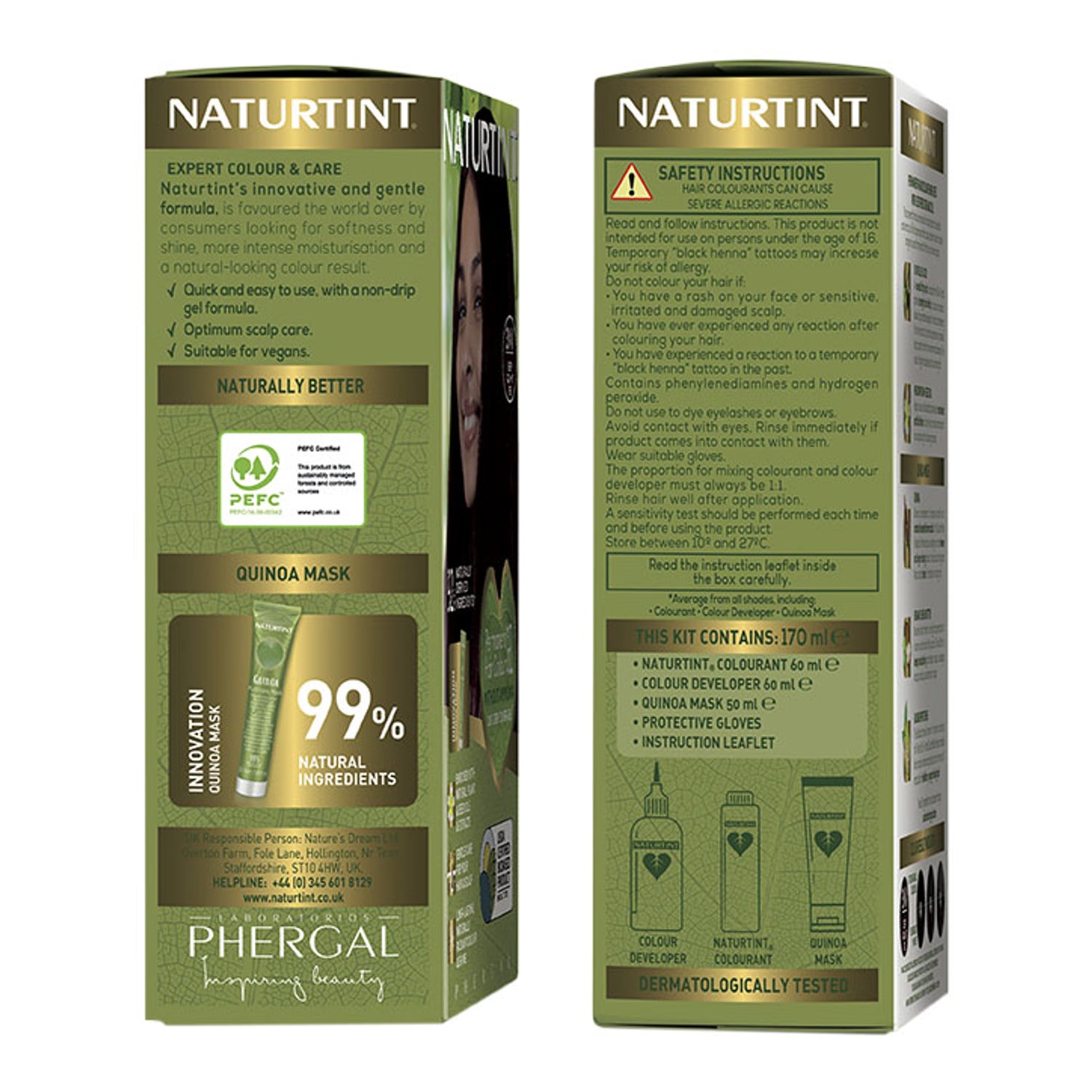 Naturtint permanent hair colour 8G sandy golden blonde (British brand)