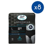 Boots Staydry Men's Underwear Pants Large - 80 Pairs (8 Pack Bundle) Health Care Boots   