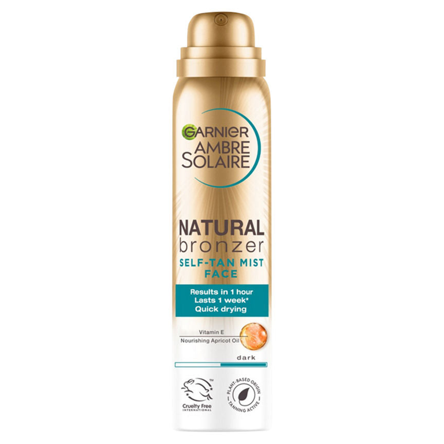 Ambre Solaire Natural Bronzer Quick Drying Dark Self Tan Face Mist