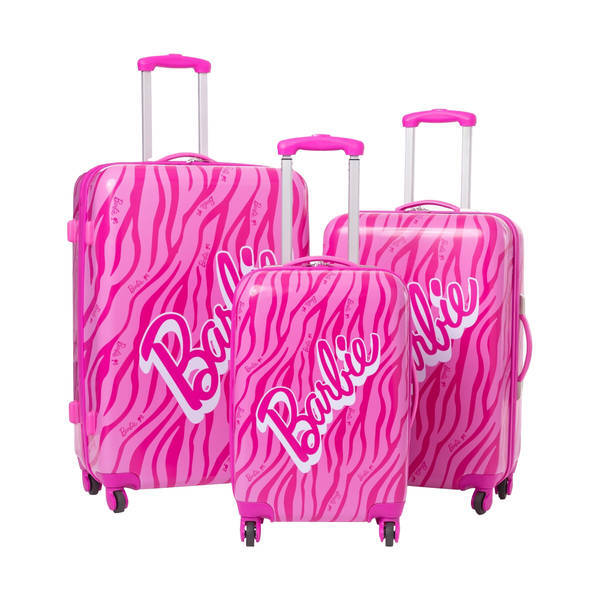 Barbie hardshell suitcase zebra print 68cm, imported from the UK