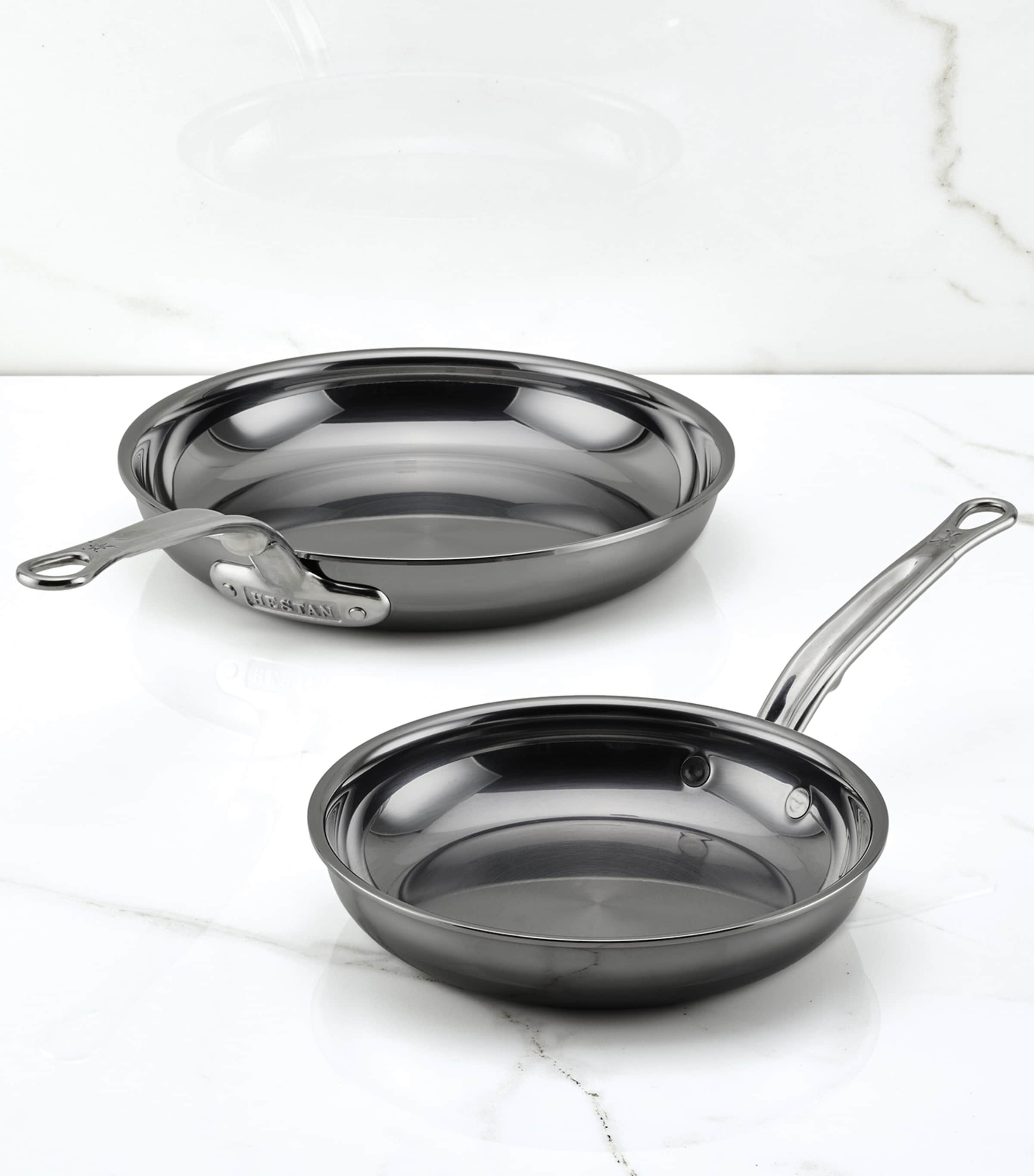 Hestan Set of 2 Nanobond Skillets, UK version
