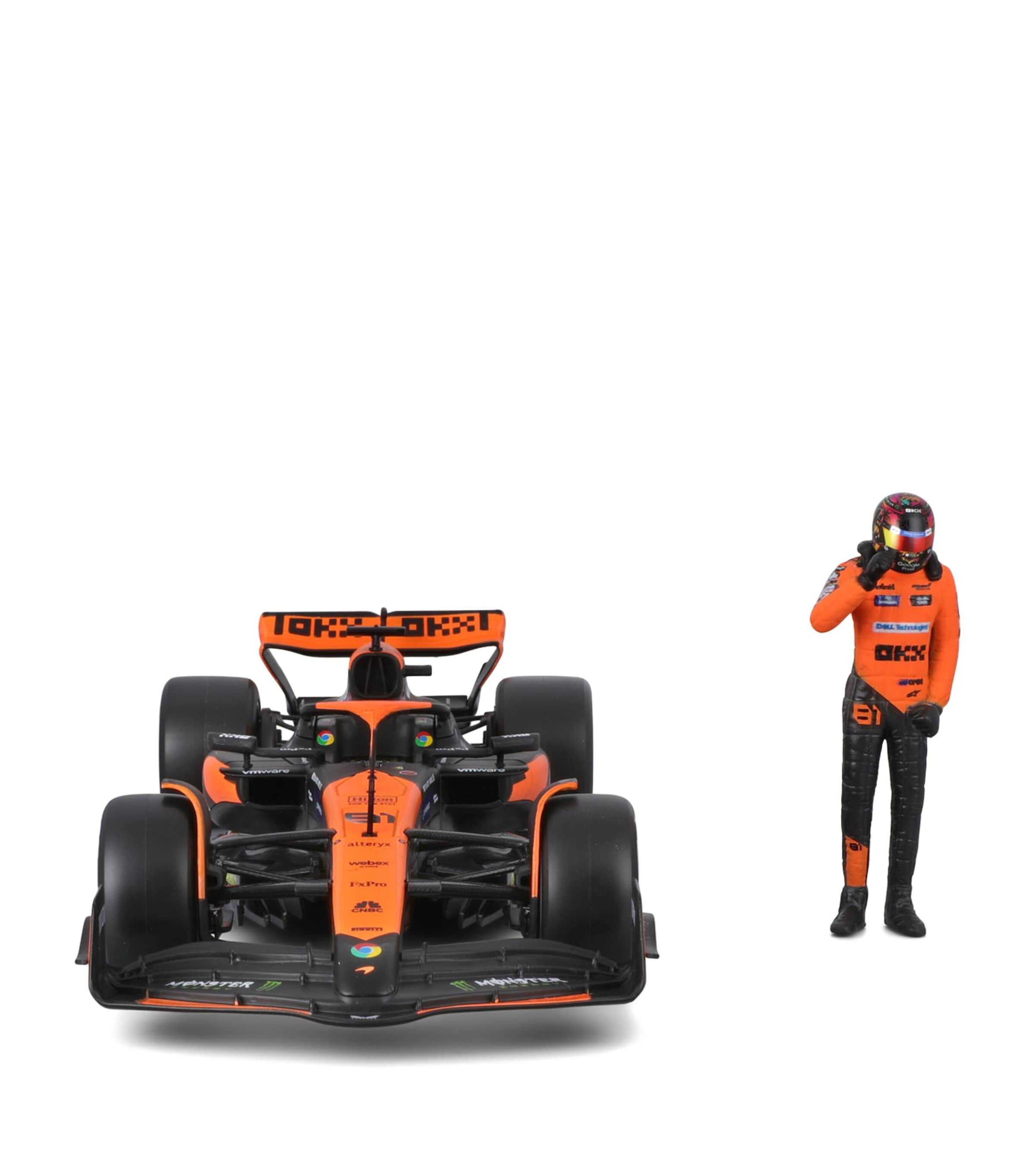 Bburago McLaren MCL38 1:24 model and driver figure, imported from the UK