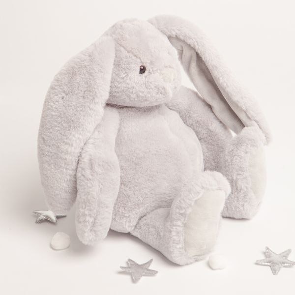 Babbico Gift Boxed Bertie The Bunny Grey Soft Plush Toy GOODS Superdrug   