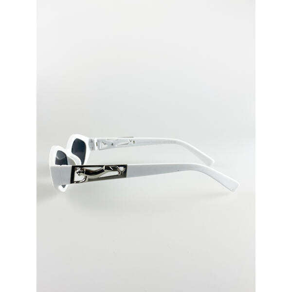 SVNX cateye sunglasses white frame black lenses - British product