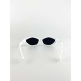 SVNX cateye sunglasses white frame black lenses - British product